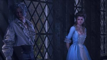 Ashley in an 18th Century Dress and Hairstyle