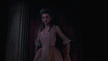Ashley in an 18th Century Dress and Hairstyle