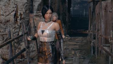 Ada White Black Stockings Python Dress