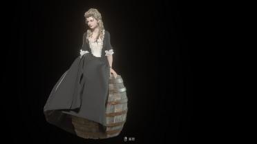 18th Century Ashley Black Model