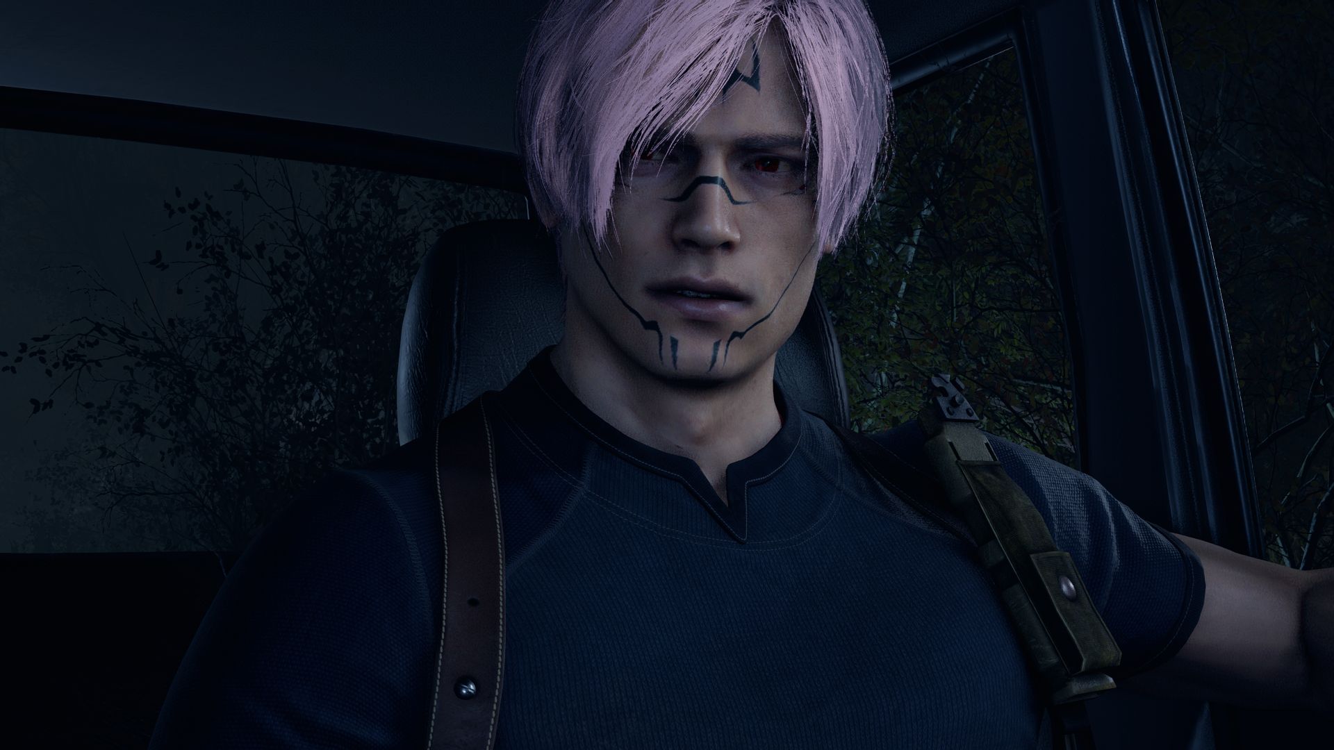 Sukuna face marks retexture resident evil 4 remake mods