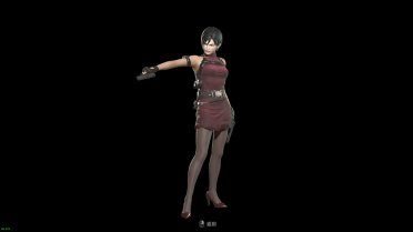 RE4 OG Ada's Mini Red Dress (with RE4 OG Ada's head)