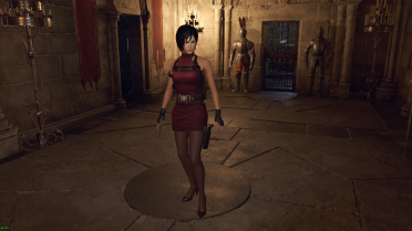 RE4 OG Ada's Mini Red Dress (with RE4 OG Ada's head)