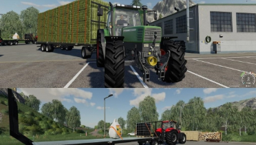 Trailer Collects Bales Automatically