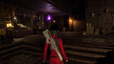 Show Weapons on Back for Playable Ada (non-flexible Ver.)