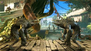 Crocodile over Blanka