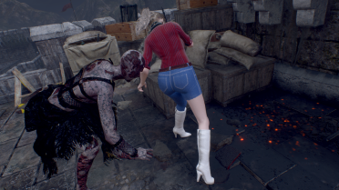 Ashley Tight Ripped Jeans Outfit