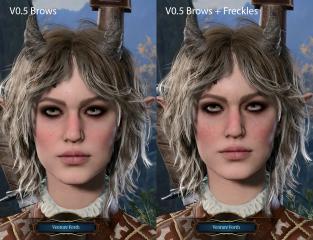 CC face - tattoo - makeup edits (Full game semi-compatible)