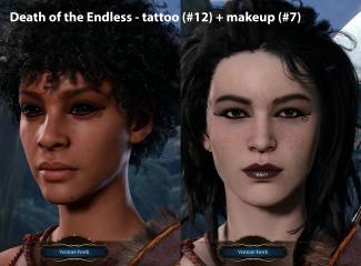 CC face - tattoo - makeup edits (Full game semi-compatible)