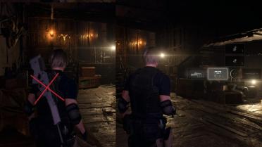 Hide Weapons on Leon's Back (Shirt Ver.)