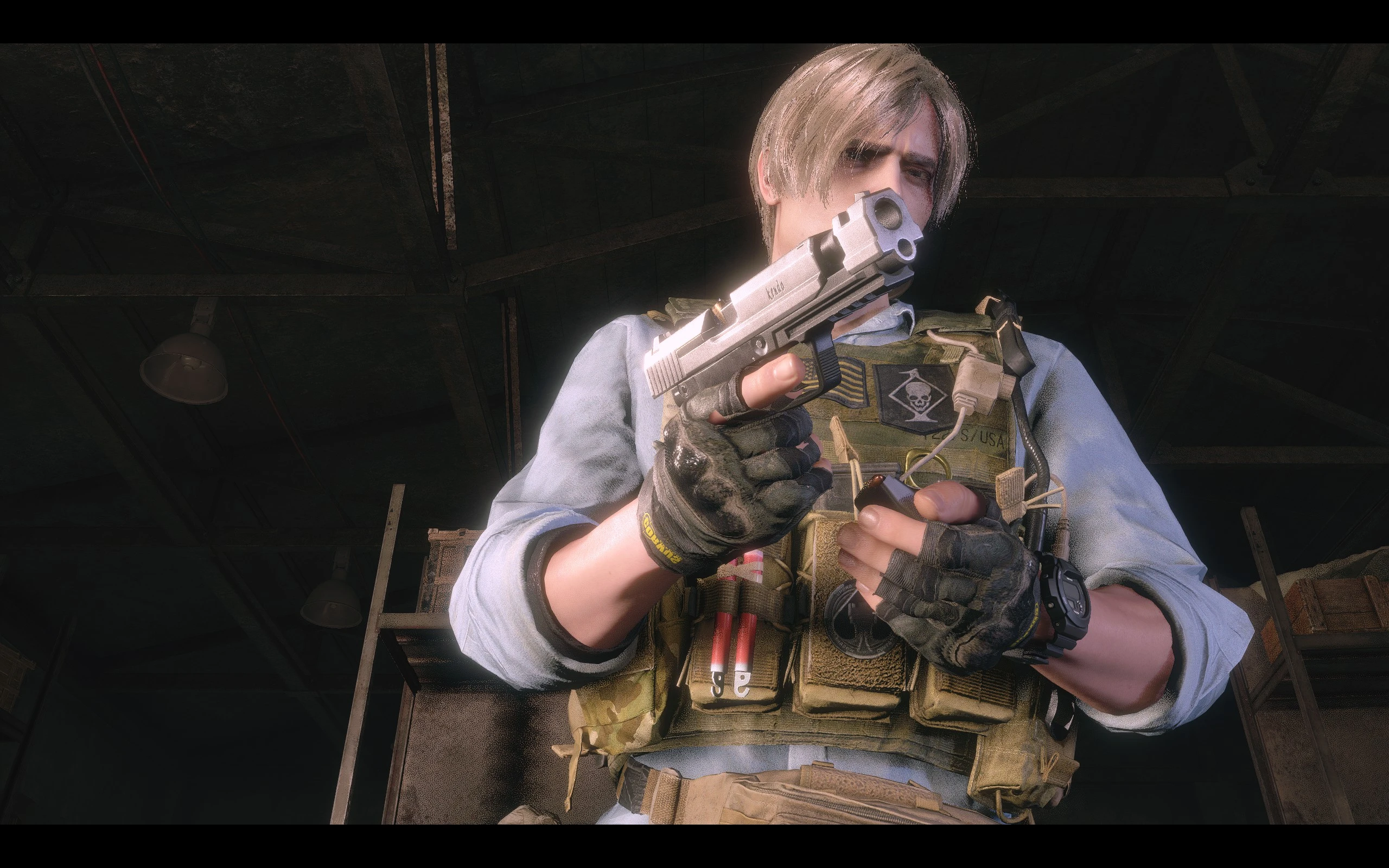 Graves's Outfit for Leon (Default) Resident Evil 4 Remake Mods
