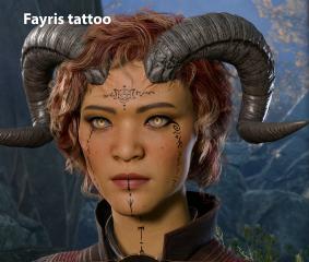 CC face - tattoo - makeup edits (Full game semi-compatible)