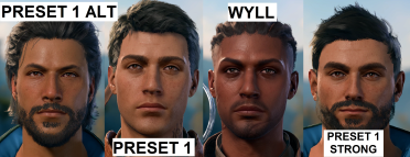 Human presets - Gale - Wyll face replacements
