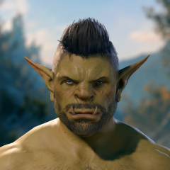 M Half-Orc Face Edits (Less Wrinkles)
