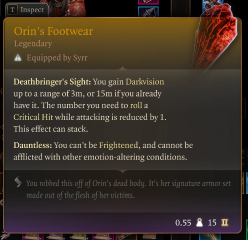 Orin's Armor and Recruitment