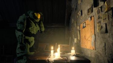 Halo 2 Master Chief over Leon