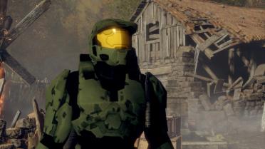 Halo 2 Master Chief over Leon