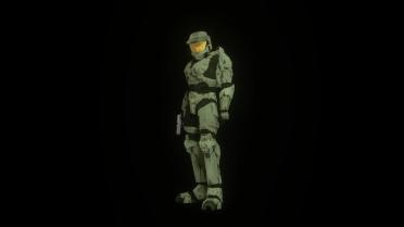 Halo 2 Master Chief over Leon