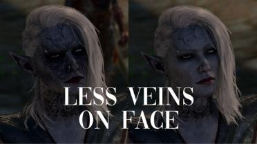 Less Veins on Face