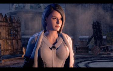 Silver Sable over Ada (Default and Dress)