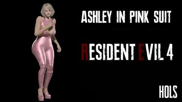 Ashley In Pink Suit