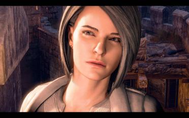 Silver Sable over Ada (Default and Dress)