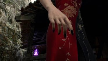Long Black Fingernails For Ada's Dress Costume
