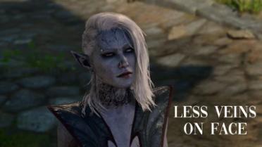 Less Veins on Face