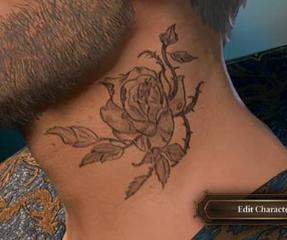 Rose Tattoo - Altered Texture and Symmetry