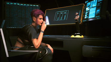 Judy statue in apartment