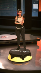 Judy statue in apartment