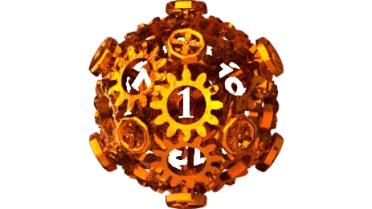 Steampunk Bronze Dice