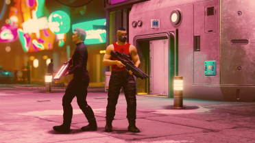 Space Rogue Red and Black Muscle Outfit