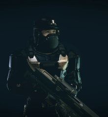 Black Ecliptic Spacesuit