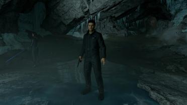 All Black Miner Jacketed Jumpsuit