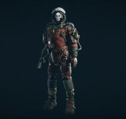 Ground Crew Space Helmet - Skull Visor Texture