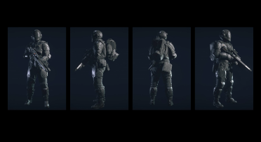 Black and White Shocktroop Spacesuit