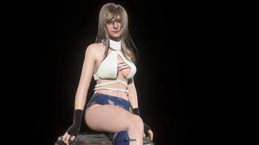 Ashley with Long Hair