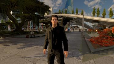 All Black Miner Jacketed Jumpsuit