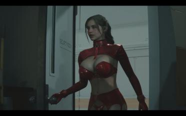 CR-AW Latex Underwear - Red Addon