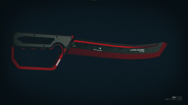 Black and Red Cutlass