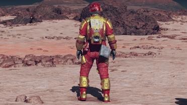 Shocktrooper Suit - Red and Gold