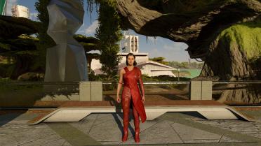 Andreja's Crimson Dress