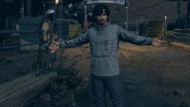 Grey Trucker Jacket - Re-texture