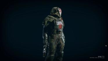 Bounty Hunter - Black Green Red Spacesuit