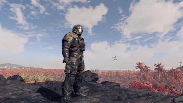 Bounty Hunter - Black Green Red Spacesuit