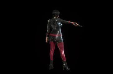 Ada Elastic Leather Suit