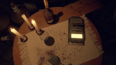 Tape Recorder Over Typewriter