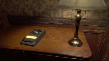 Tape Recorder Over Typewriter