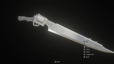 Squall Revolver Gunblade As Knife